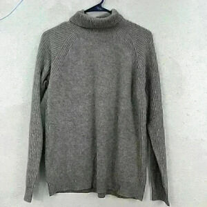 🔥Liny Xin Pure Superfine Merino Wool Turtleneck Sweater Brown Sz M?